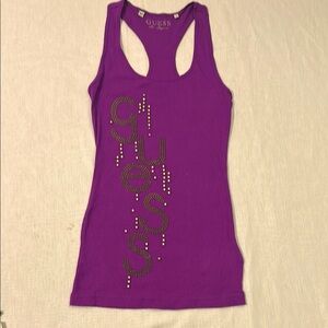 GUESS Purple Women's Tank Top NWOT